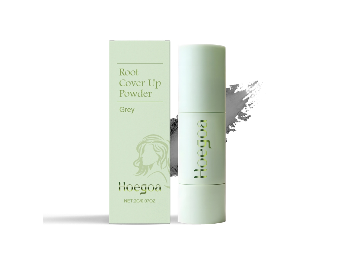 Pó Corretor de Linhas de Cabelo Cinza, para Disfarçar de Forma Natural e Rápida LAXISCREED