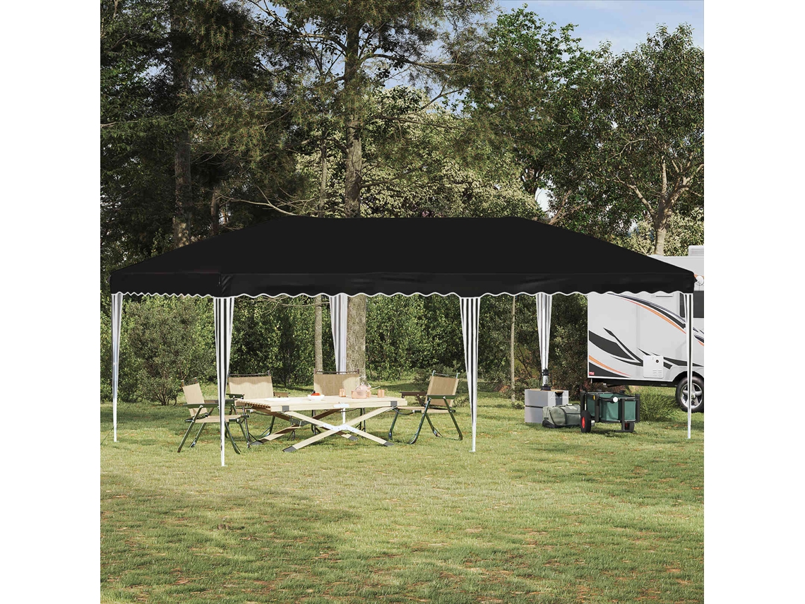 Vidaxl Tenda De Festa Pop-up 575 X 290 X 245 Cm Preto