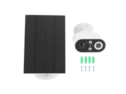 Câmera de vigilância com energia solar (alta definição 1080p, controle remoto sem fio para ambientes externos)