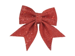 2/10pcs Laços Grandes Com Glitter Para Árvore De Natal Decorativo Ornamentos De Natal Presente 10 Unidades Rojo