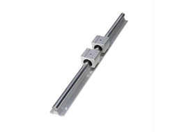 Eixos Lineares E Mancais, Guia Linear 500mm 2 Mancais Sbr12 Blocos De Deslizamento
