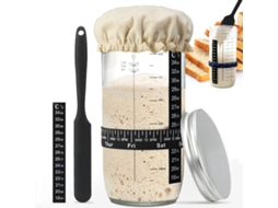 Acessórios Elegantes Para Fazer Pão, Em Vidro, 730 Ml, Pote De Vidro De Boca Larga De 730 Ml Com Tampa Hermética