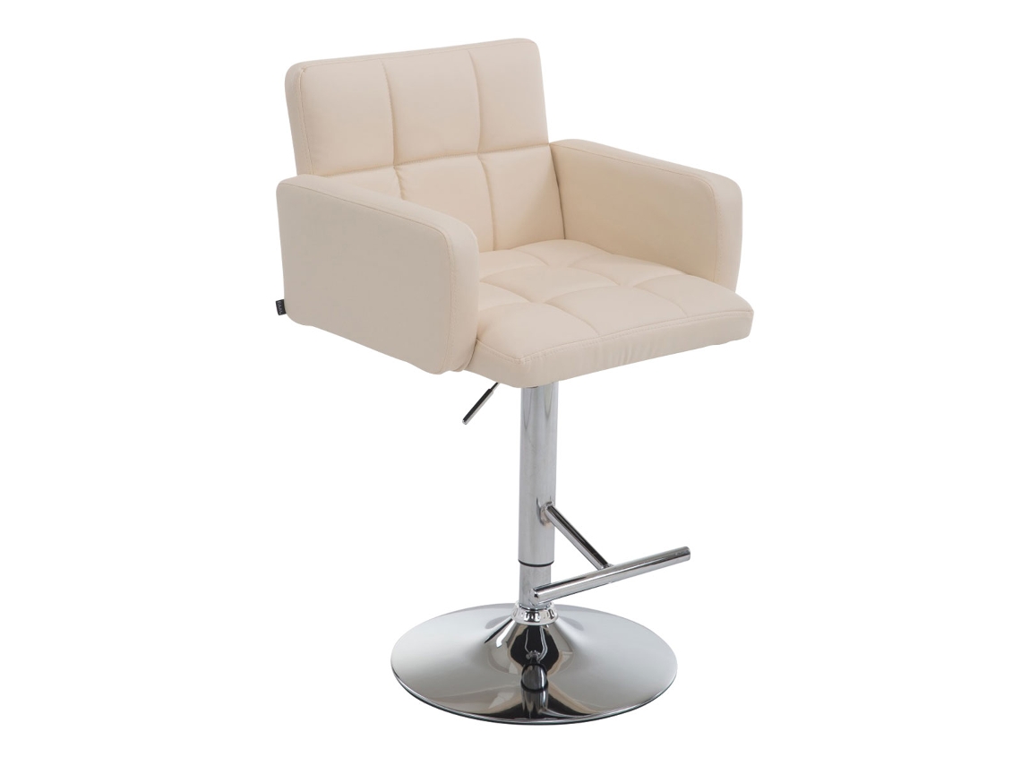Banco De Bar Los Angeles Creme/cromo Clp
