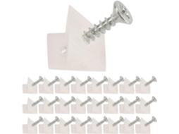 Cunhas De Gaveta Com Parafusos, 100 Unidades Ab46 Cunhas De Plástico Branco Para Reparo E Fixação Fundo Gaveta Com