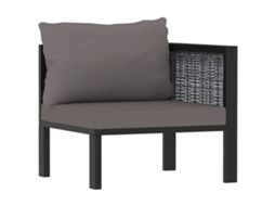 Corner Sofa, Corner Sofas Vidaxl Antracite Rattan / Vime (n/a)