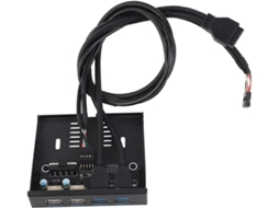 Hub Usb De Painel Frontal 3,5 Polegadas, Adaptador Alta Velocidade