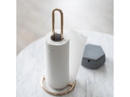 Porta-guardanapos de papel portátil sem furos para cozinha, sala de estar, quarto e banheiro, dourado