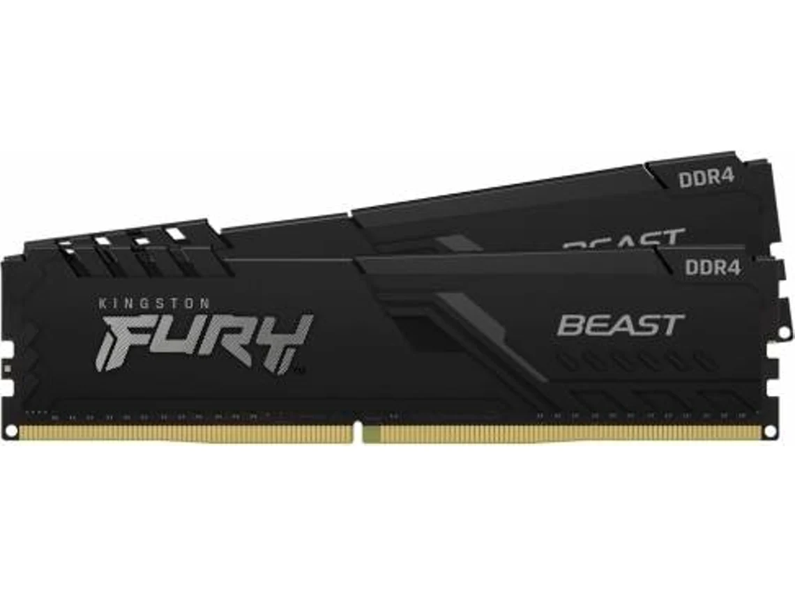 Memória RAM DDR4 KINGSTON FURY Beast (2 x 16 GB - 3200 MHz - CL 16 - Preto)