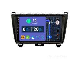 Auto Rádio Carro Bluetooth Autoradio 8GB RAM 128G ROM CarPlay Navegação GPS Ecrã Táctil RoverOne para Mazda 6 II GH 2007-2012  