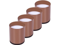 Lurelia Elevador Para Móveis, Conjunto De 4, Reforçado, Em Feltro, Em Tecido Tnt, Para Cama, Sofá E Mesa, 6 Cm, Preto/branco, Proteção Piso
