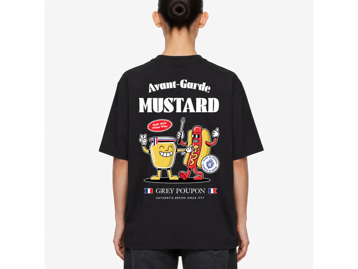 Rockinstone Keen As Mustard Alan Cheetham Black T-shirt Unique Designer Style