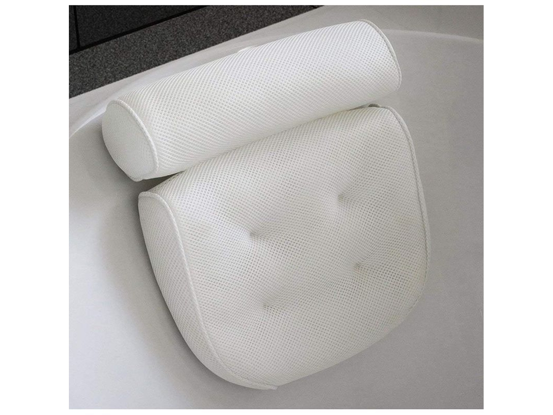 2026 almohada de Baño de Espuma Impermeable Con Ventosas Respaldo Cervical Antideslizante para Bañera Spa