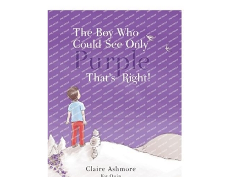 Livro The Boy Who Could See Only Purple. Thats Right! De Claire Ashmore (inglês)