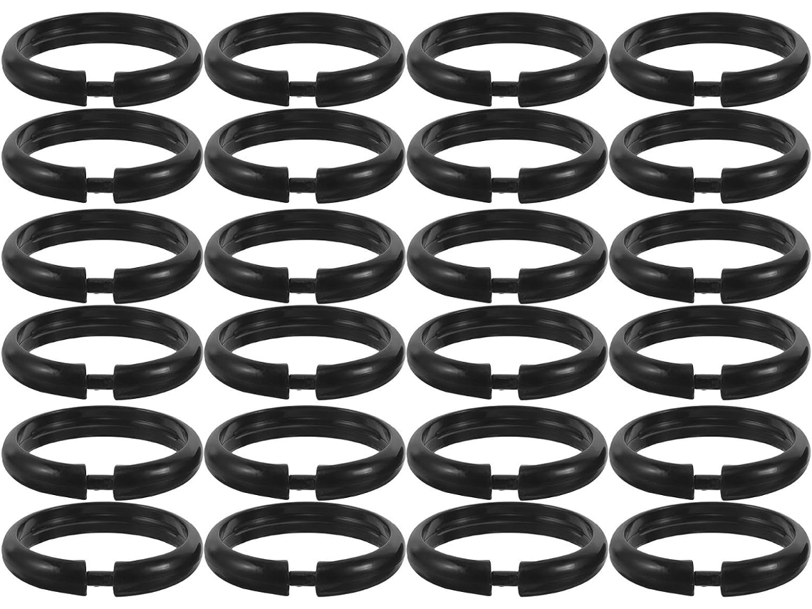 Ganchos Para Cortina De Chuveiro Em Formato Cone, 5 Cm, 24 Unidades,