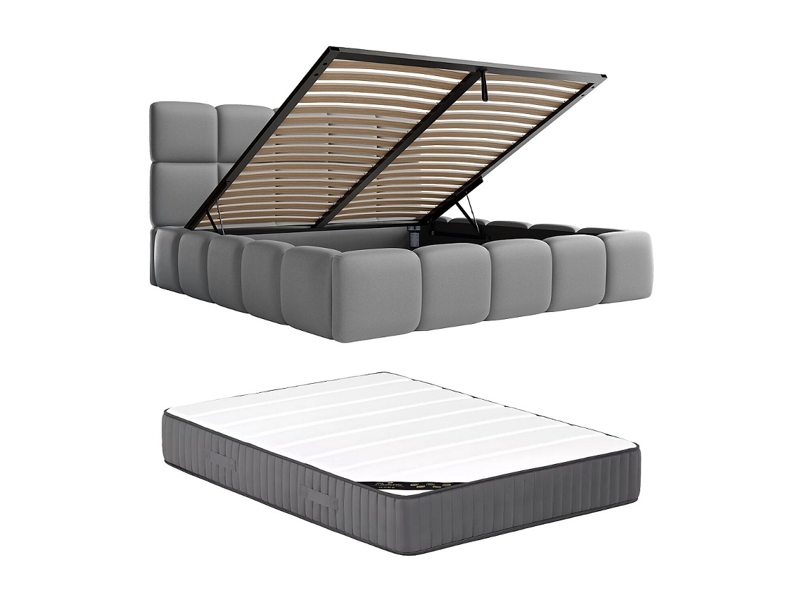 Cama Com Cofre Damado