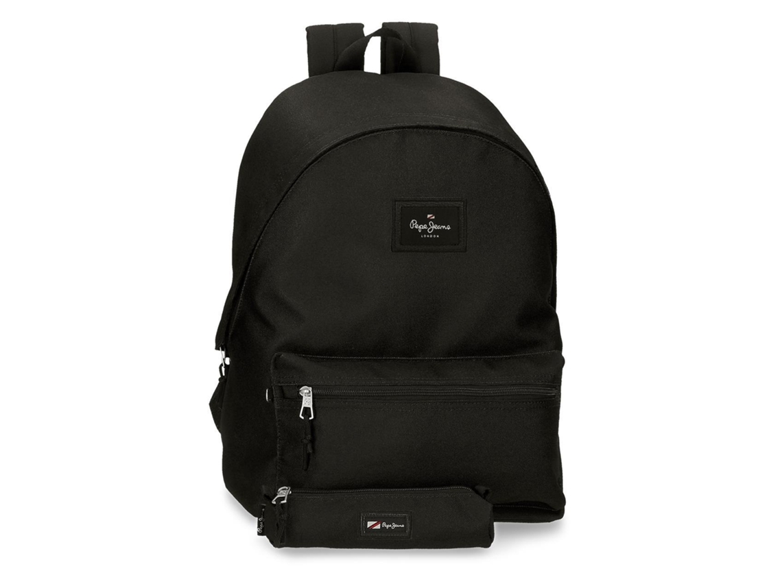 Mochila PEPE JEANS Aris Preto (Com Estojo - 31x44x17.5cm)