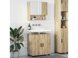 Vidaxl Conjunto De Móveis Para Banheiro 2 Unid. Carvalho Sonoma