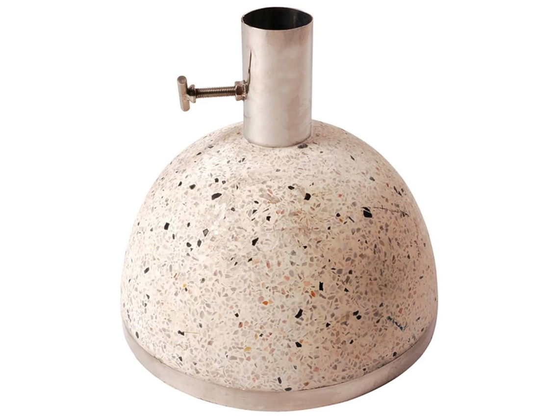 Base para guarda-sol ESSCHERT DESIGN Beige Aço inoxidável (25 x 25 x 24 cm)
