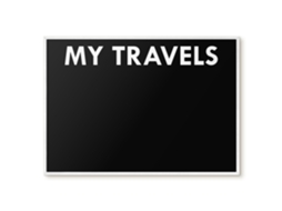 Magnetic Board For Wall My Travels For The Bedroom Espelharte (100x70 Cm)