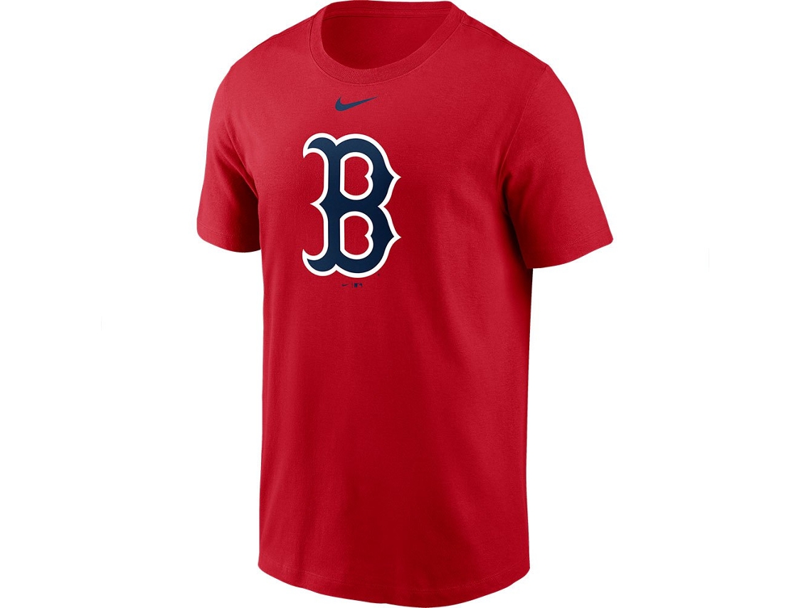 Camiseta de Manga Curta Mlb Boston Red Sox Large Logo Vermelho Lnike