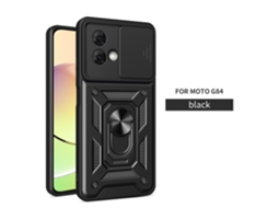 Lurelia Capa Magnética Para Moto E20/e30/e40 Com Suporte, Com Proteção De Câmara, Preto