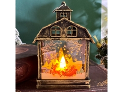 Decorações De Natal Retrô, Luz Noturna Portátil Pequena Com Led, Enfeites Para Árvore De Natal-aquaforge