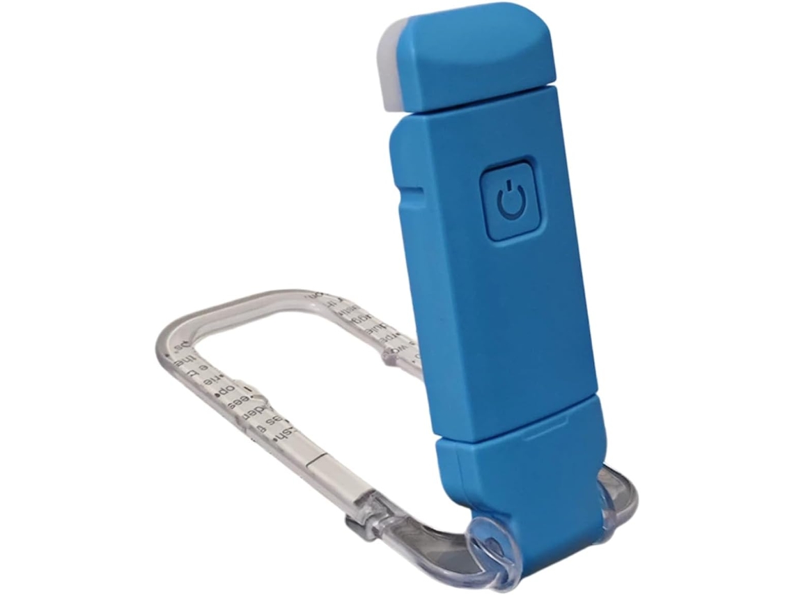 Luz De Leitura Recarregável Via Usb Com Clipe, Luz De Página Led Giratória E Regulável, Tamanho De Bolso, Ideal Para