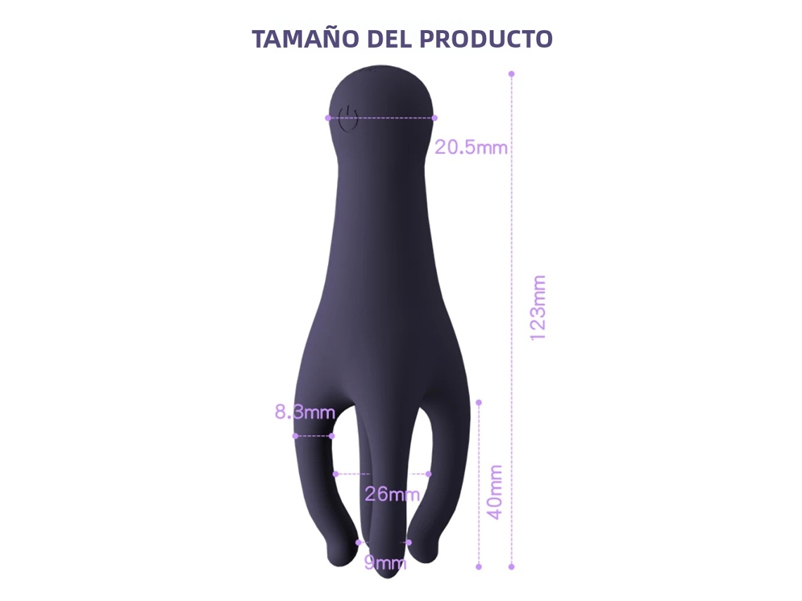 Vibrador para Masturbação Masculina MDUG com Língua e Glande, Silicone (modelo 3)