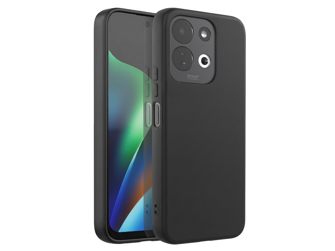 Capa Para Redmi 17 5g Em Silicone Flexível Com Bordas Elevadas