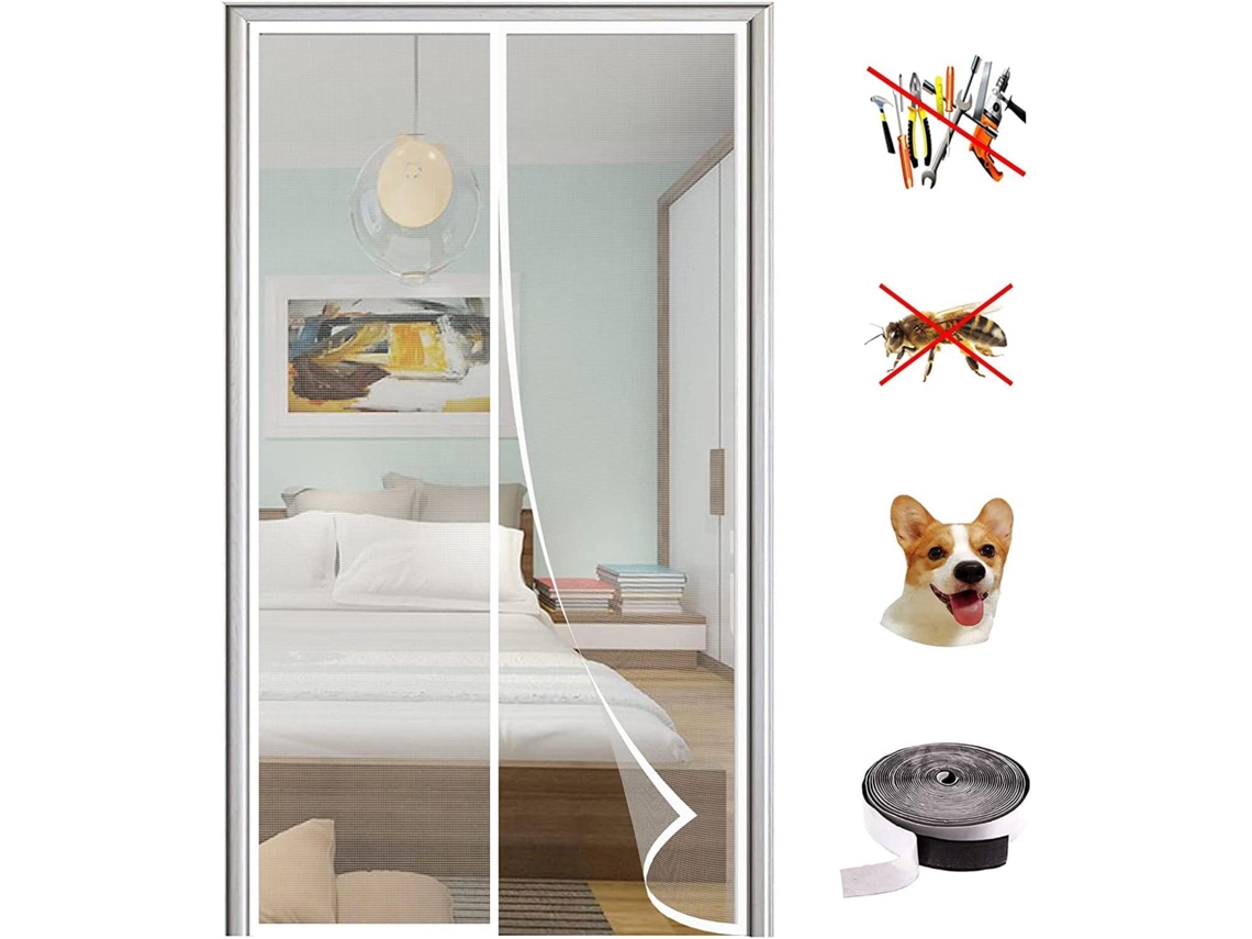 Rede Mosquiteira Magnética Para Portas,cortina De Poliéster Resistente Com Abertura Magnética,ideal Para Porta De Sacada,sala,70x200 Cm Btforus