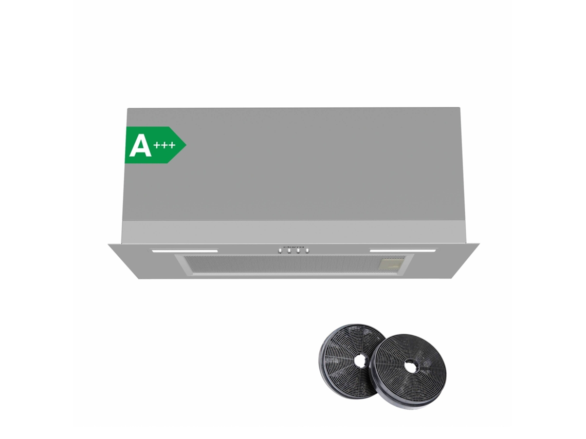 Exaustor Ciarra De Armário 60cm 650m³/h A+++ Recirculação Com Filtros De Carvão (2 Peças) E Exaustão Externa 3 Modos Inox Cbcs6926a