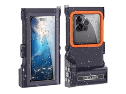Tkdaddy Shellbox Pro Gen 3 Para Iphone 16 Pro Max X Xr Xs Max / Samsung Galaxy S25 Ultra Capa Universal À Prova Dágua 15 M Para Mergulho À Prova De C