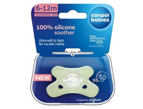 Chupeta De Silicone Canpol Simétrica 6 12m 24/002 Verde
