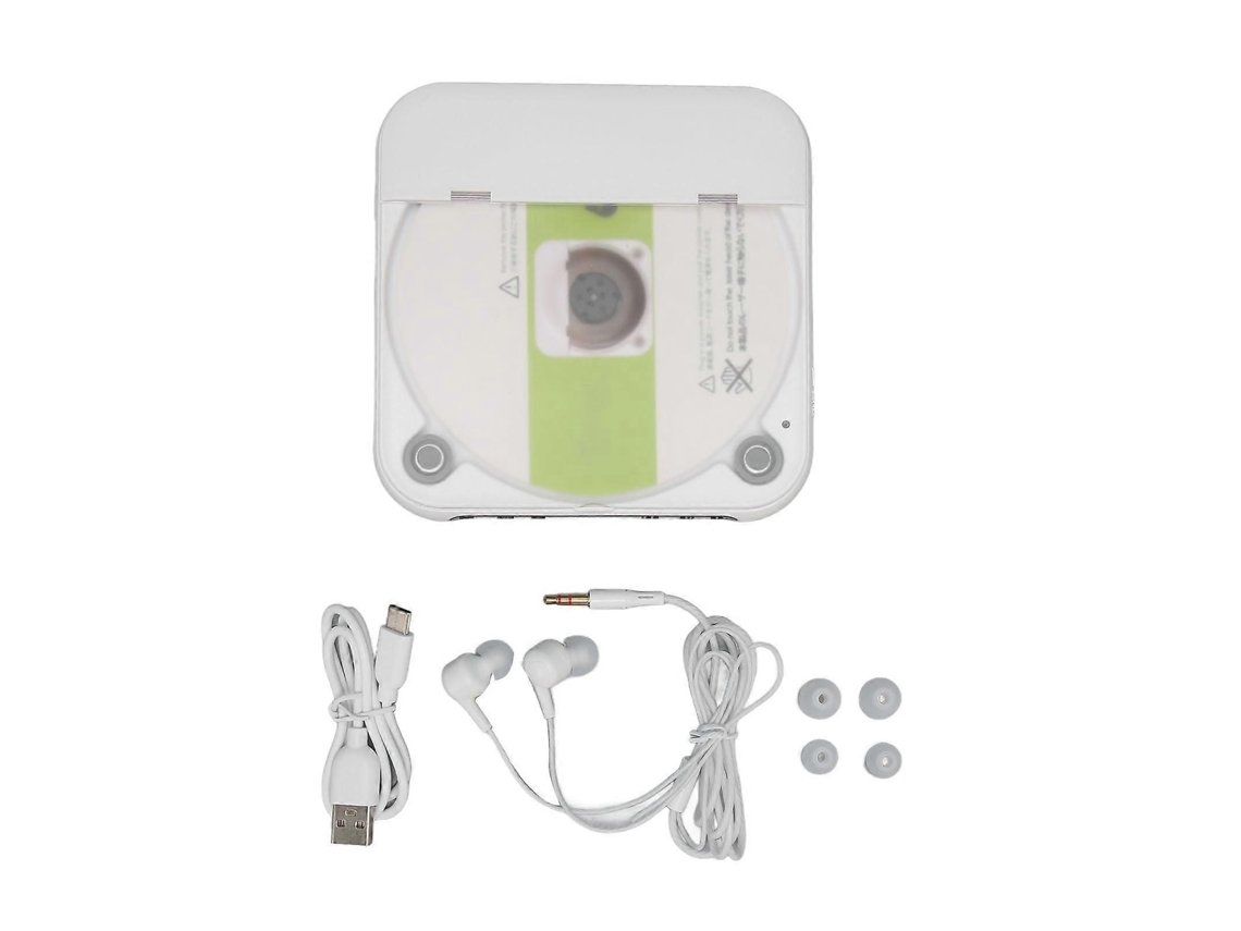 Leitor de Cd Bluetooth Compacto com Usb, Entrada Auxiliar e Entrada para Fones de Ouvido Ideal para Uso no Carro e em Viagens. TAISHENGDA