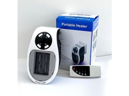 Aquecedor Ambiente Aquecedor Elétrico Portátil Tomada de Parede Ventilador Potente Aquecimento Remoto Mini Radia- C1-500Wd13