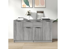Sideboard, Sideboards Vidaxl Cinzeto Madeira Processada (n/a)