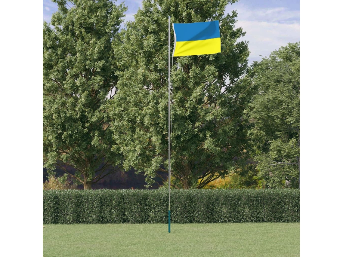 Vidaxl Bandeira Da Ucrânia C/ Ilhós De Latão 90x150 Cm