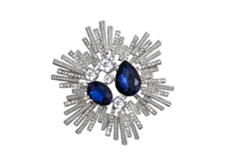 2026 broche Unissex de Flor com Pedras Strass Decoração Retrô para Bolsas Jaquetas Chapéus Cachecóis Roupa