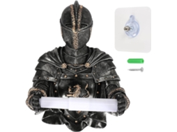 Porta Papel Higiênico Com Estátua Medieval De Cavaleiro Para Recordar, Estilo Gótico. Gokoco