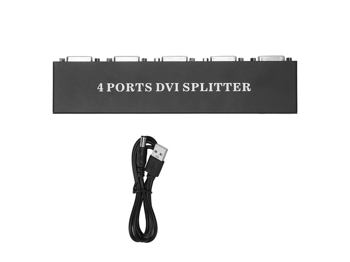 Aetheria divisor Dvi 1 Entrada 4 Saídas Plug And Play Hd Sem Perda para Pc Tv Projetor Eu Plug