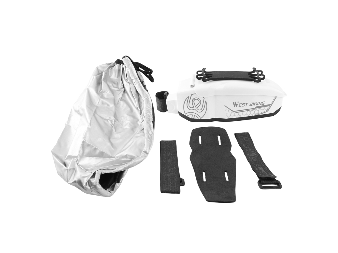 Bolsa Mali para bicicleta West Biking, com suporte para celular, shell rígido, impermeável, 1l