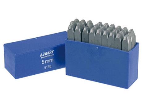 17350604 .juego De 27 Punzones Letras Acero/metal 11m 8mm Limit