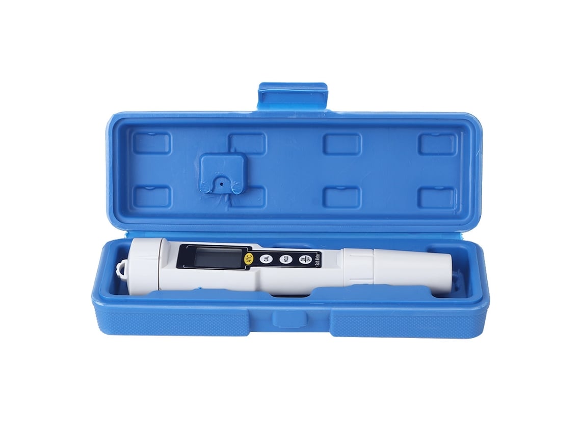 Medidor de Salinidade Digital com Temperatura para Piscina Água Salgada Ct3081 S/MARCA