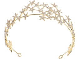 Coroa De Noiva Com Strass, Joia De Cabeça Elegante, Acessório Decorativo Para Mulheres.