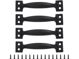 Conjunto De 4 Puxadores Gaveta Em Formato Arco Para Portas Celeiro, Puxadores De Metal Para Armários E Guarda Roupas