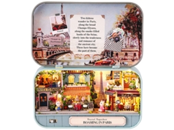 Ats kit de Casa em Miniatsura com Móveis Diy para Adolescentes e Adultos, Presente Memorável, Roaming In Paris