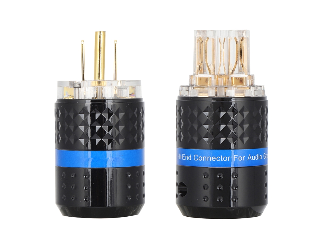 Conector De Áudio Ca E Plug De Energia Com Cobre Puro E Recobrimento De Ouro 24k Monosaudio Other