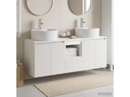 Vidaxl Conjunto De Armários Para Banheiro 3 Unid. Branco