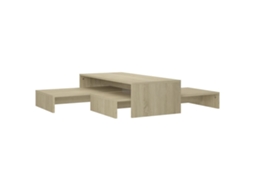 Nesting Coffee Table Set, Nesting Coffee Table Sets Vidaxl Marrom Madeira Processada (n/a)