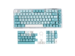 Teclado Com Teclas Azul Gelo, 126 Teclas Inglesas, Interruptor Mecânico, Embalagem Em Caixa, Teclados E Teclados Numéricos Everley891